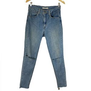 Levi’s Women’s Mile High Super Skinny Distressed Jeans. Size 28